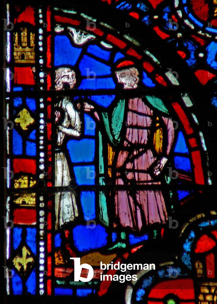 Window w13  Triumph of Mordecai Esth VI 11 (stained glass)