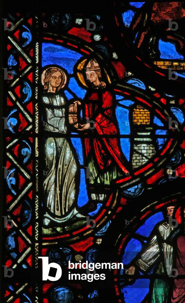 Window w1 depicting a scene from the life of St Martin (stained glass)