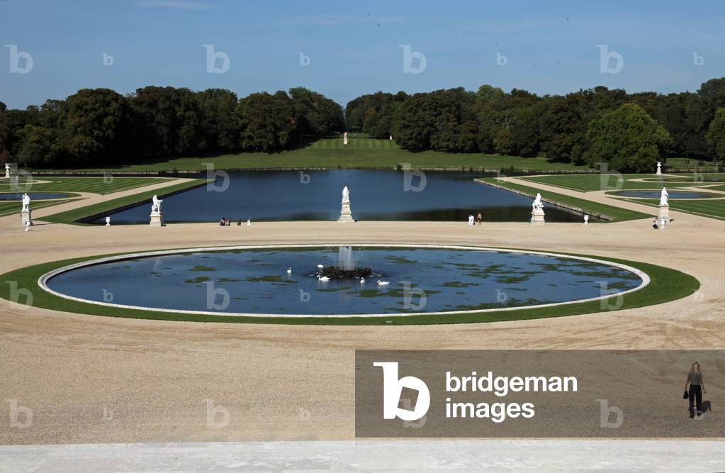 A view of the Chateau: the gardens by Le Notre