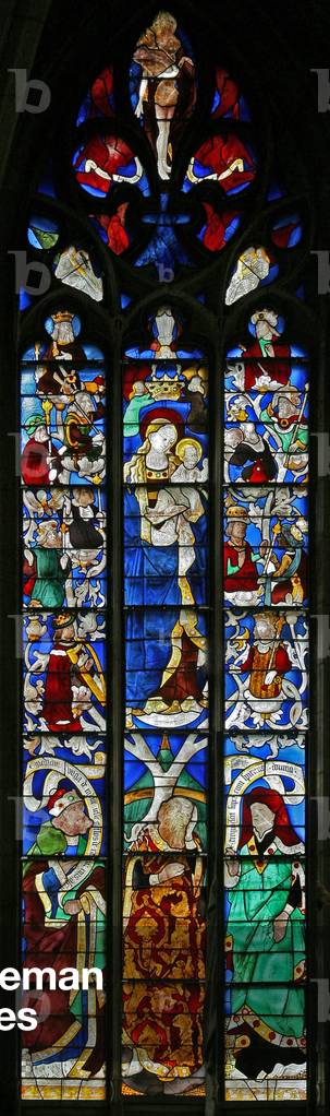 Window w0 depicting the Tree of Jesse (stained glass)