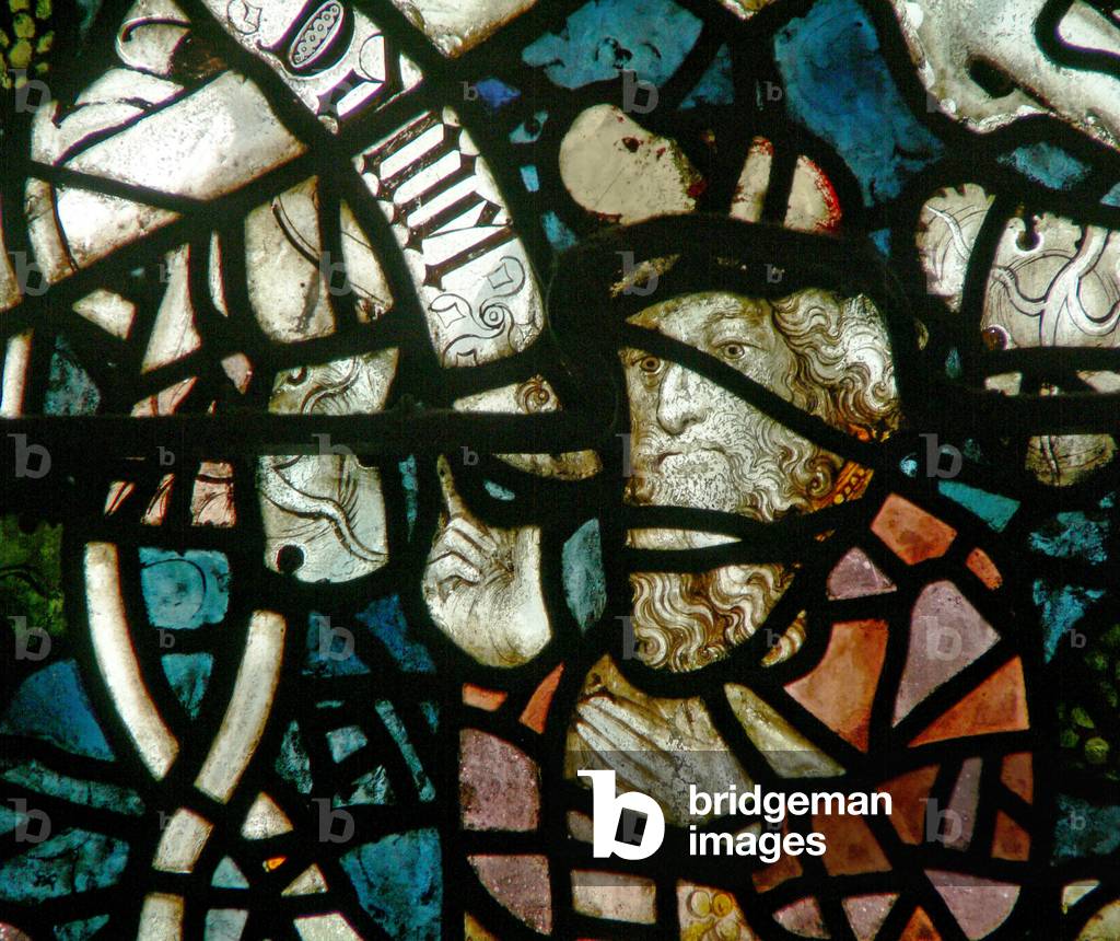 Window w16 depicting Daniel on the Tree of Jesse (stained glass)