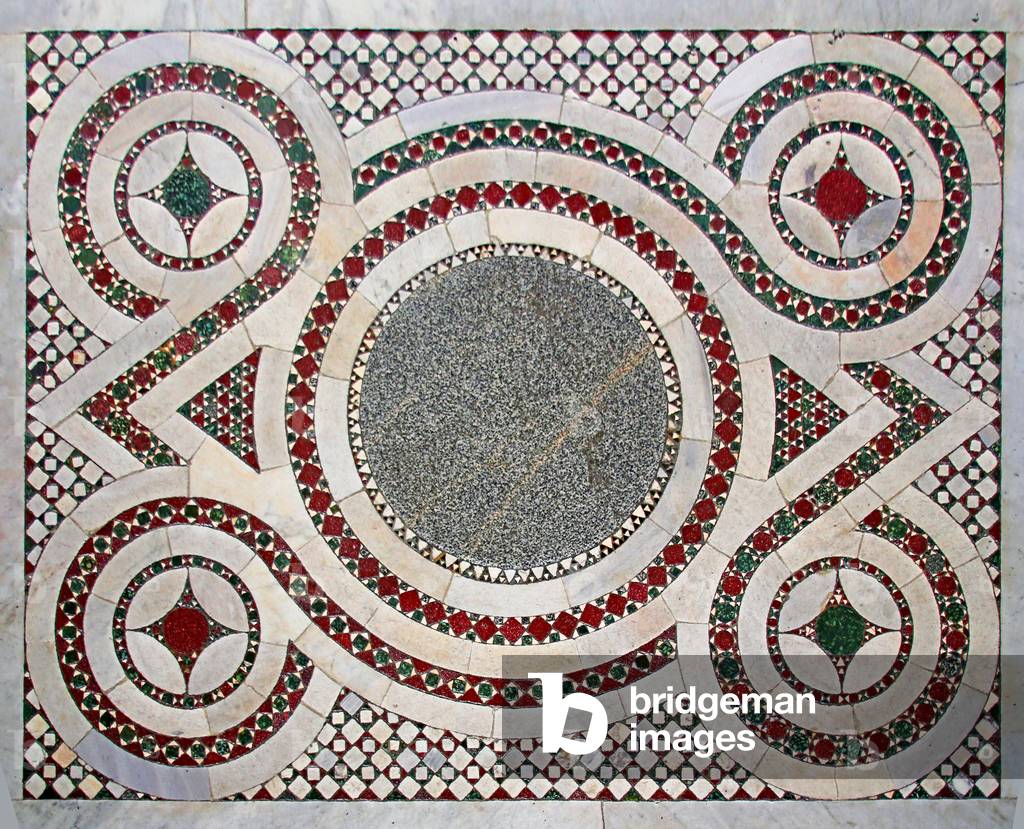 Cosmati pavement in Santa Maria Maggiore, Rome, Italy, 13th century (photo)