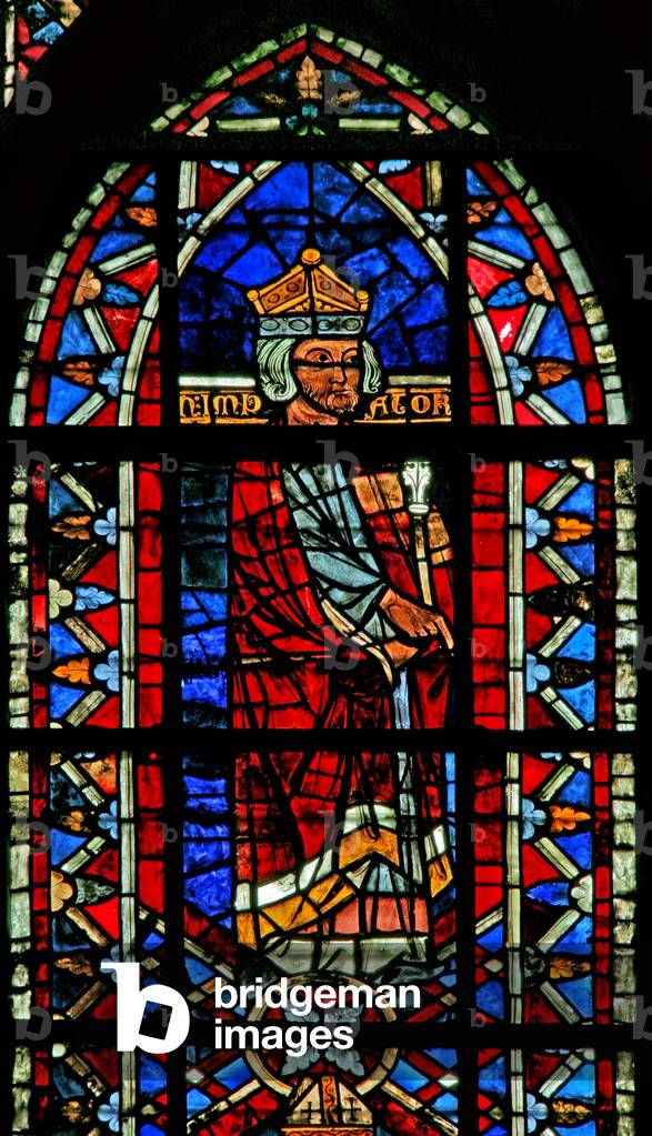 Window w207 depicting Emperor Henry I of Constantinople (stained glass)