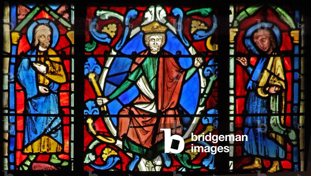 Window w6R  the Tree of Jesse: prophets and kings (stained glass)