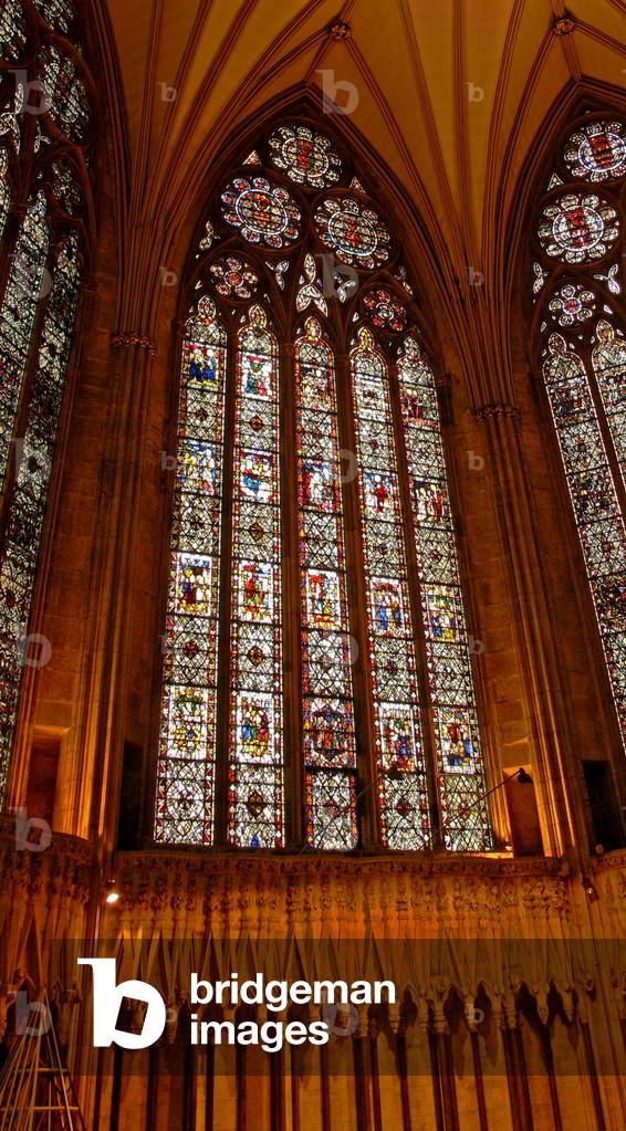 Window w58 depicting Window w58 in the Chapter House (stained glass)