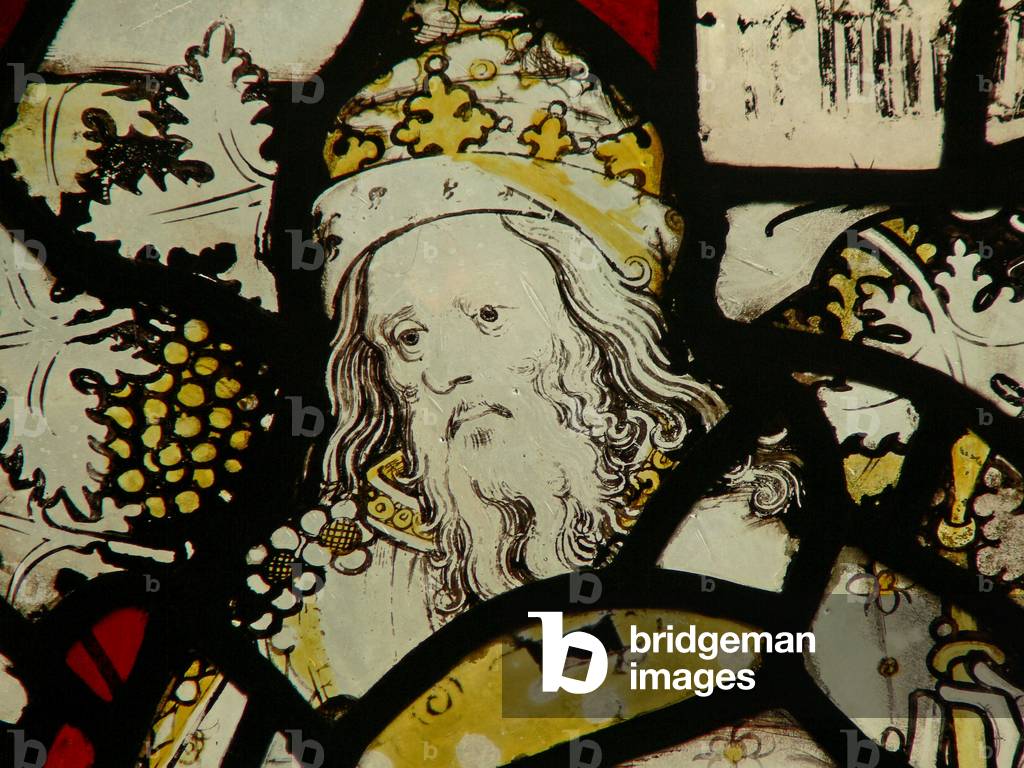 Window s4 depicting a king on the Tree of Jesse (stained glass)