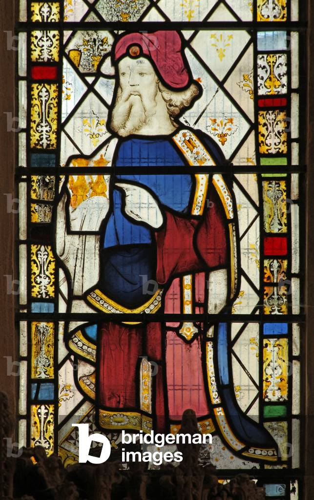 Window Ew depicting St Joseph Arimathea (stained glass)