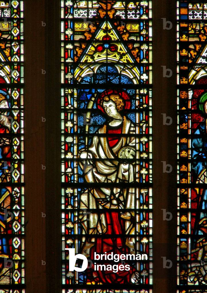Window Ww depicting St John (stained glass)