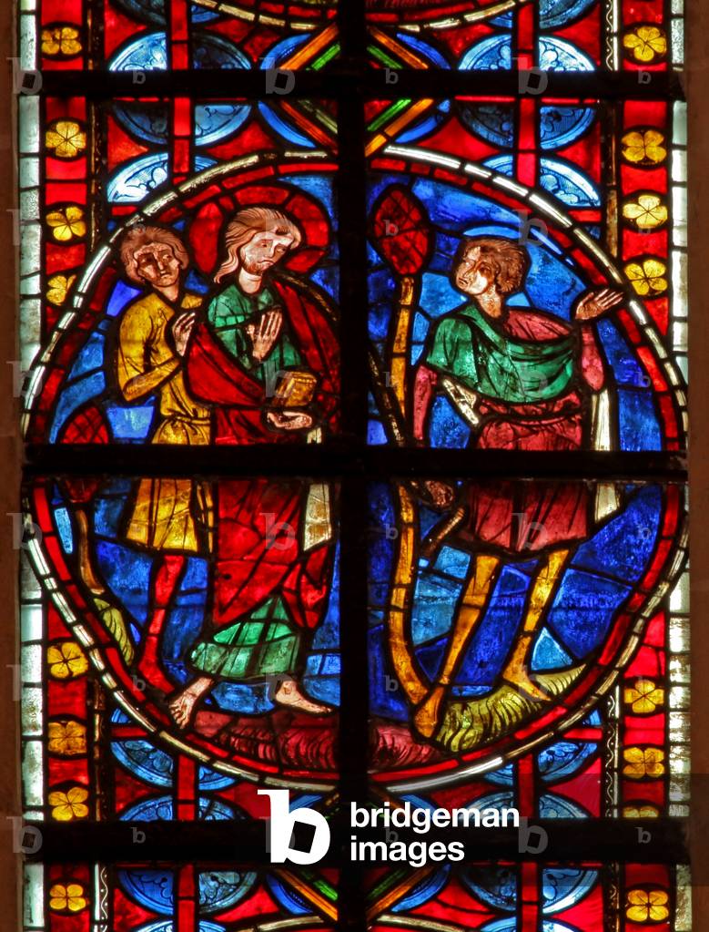 Window w210 depicting St James preaching (stained glass)