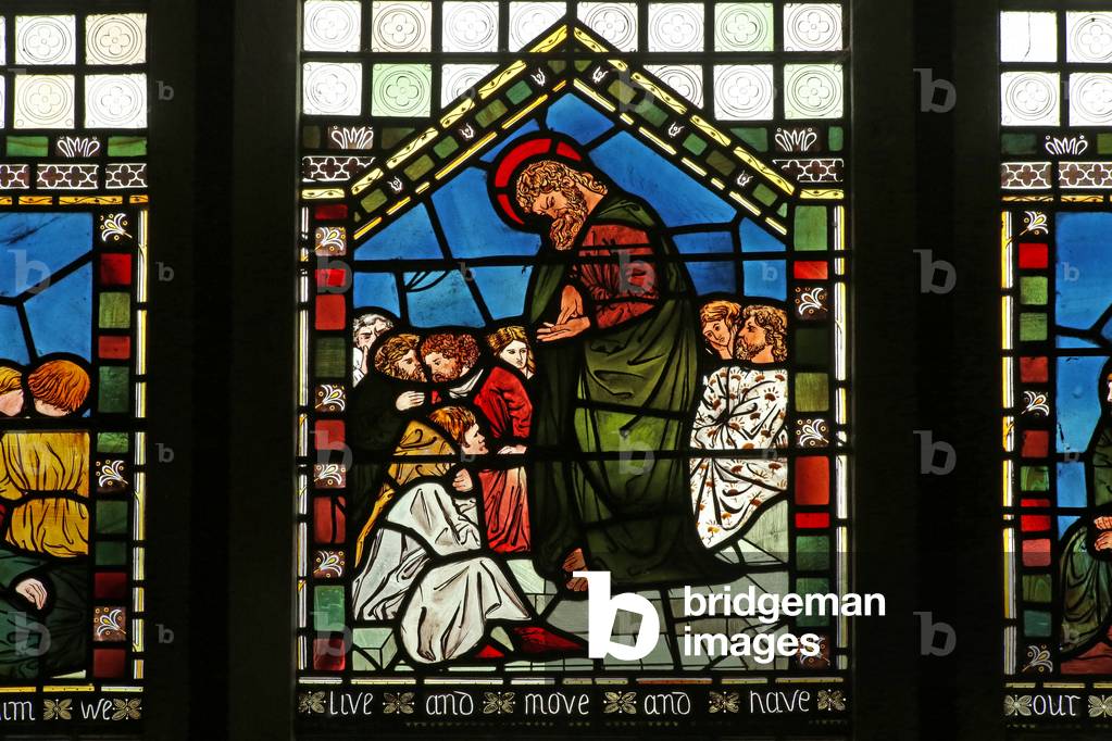 St Paul preaching at Athens (stained glass)