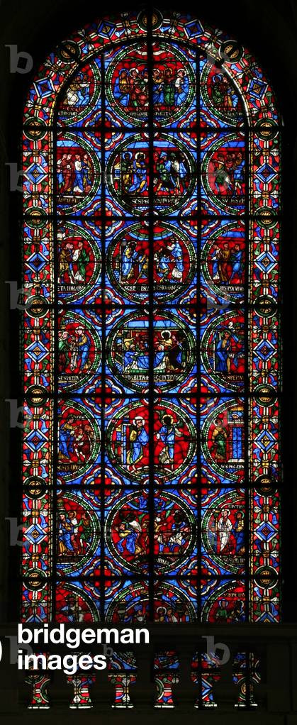 Window w2 depicting scenes from the life of St Peter (stained glass)