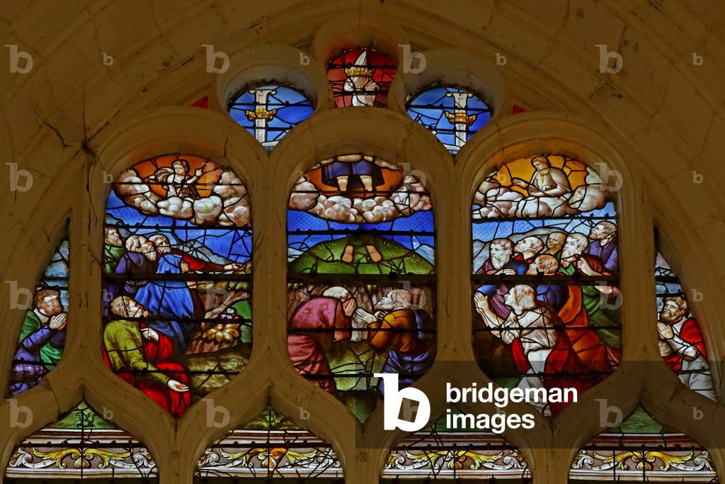 Window depicting the Ascension (stained glass)