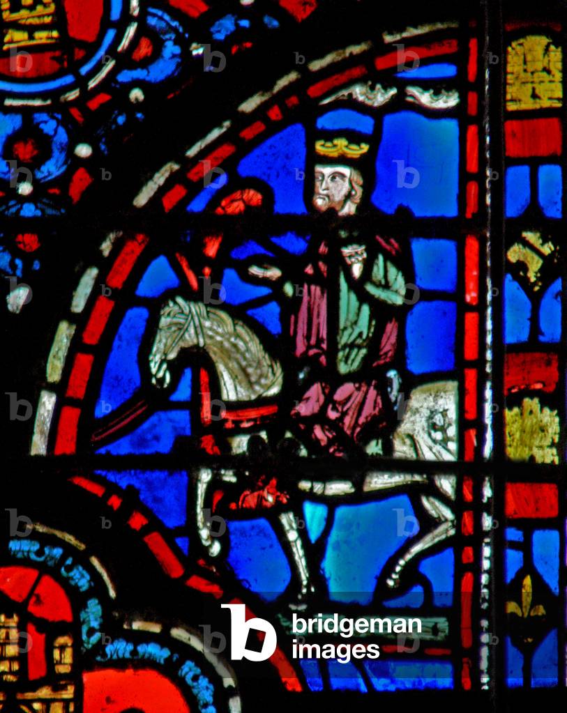 Window w13  Triumph of Mordecai Esth VI 11 (stained glass)