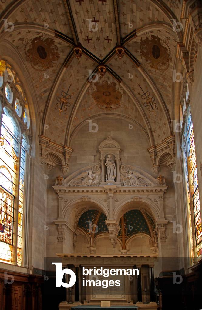A view of the chapel at the Chateau of Chantilly