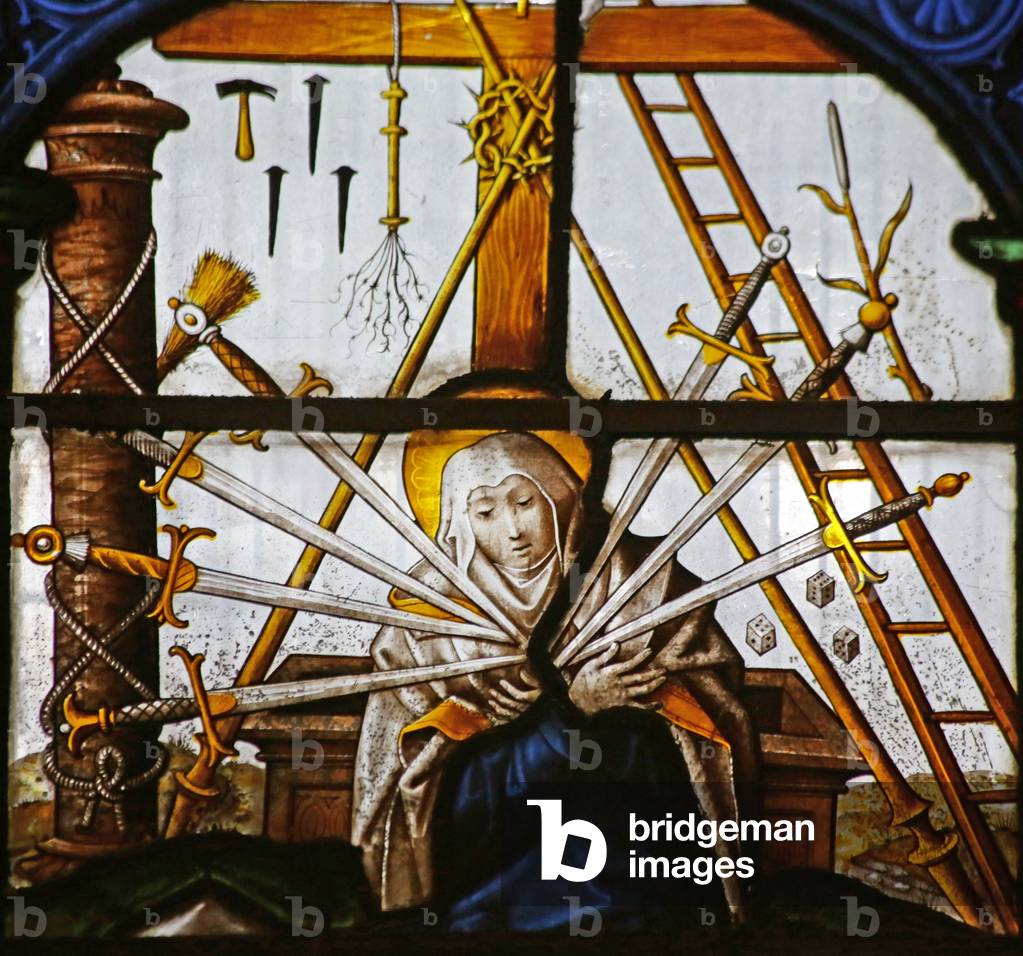 The Virgin of Sorrows (stained glass)