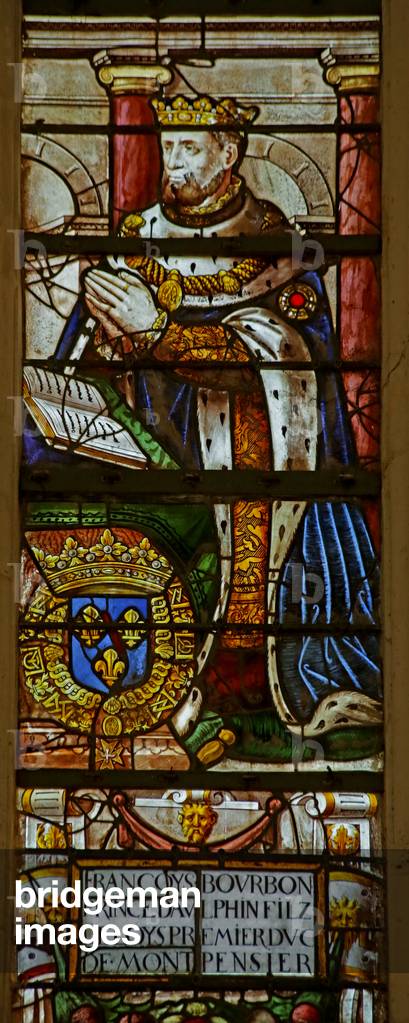 Window depicting Francois de Bourbon (stained glass)