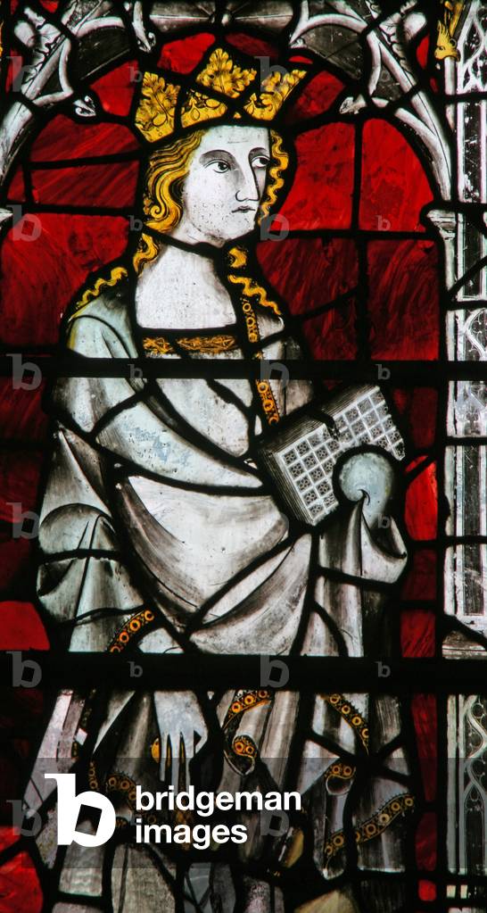 Window Ew depicting St Catherine (stained glass)