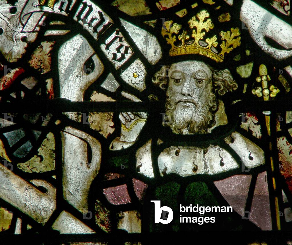 Window w16 depicting Manasses on the Tree of Jesse (stained glass)