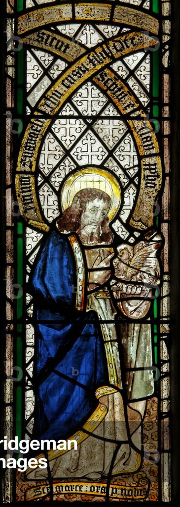 Window s5 depicting the Evangelist: St Mark (stained glass)