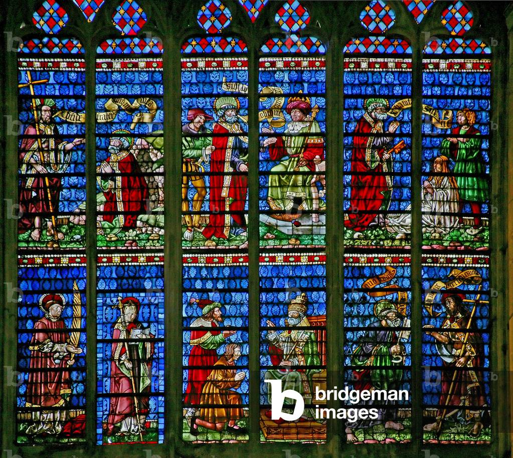 Window w227 depicting the St Peter and St Paul window (stained glass)