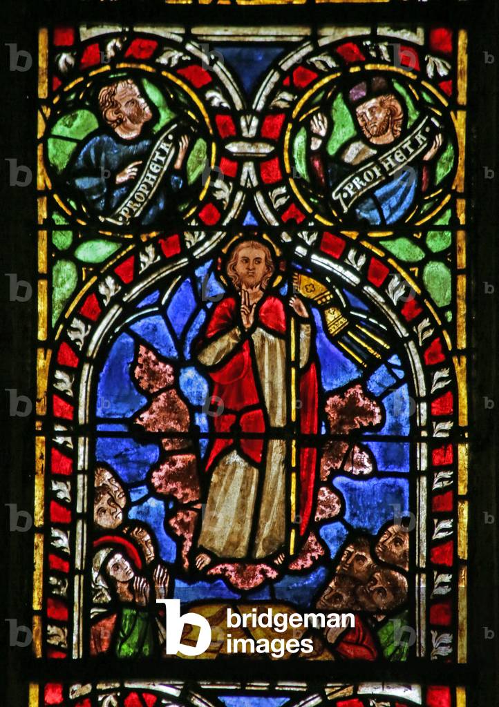 Window depicting the Ascension (stained glass)