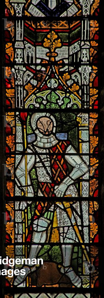 Window n4 depicting Gilbert III de Clare (stained glass)
