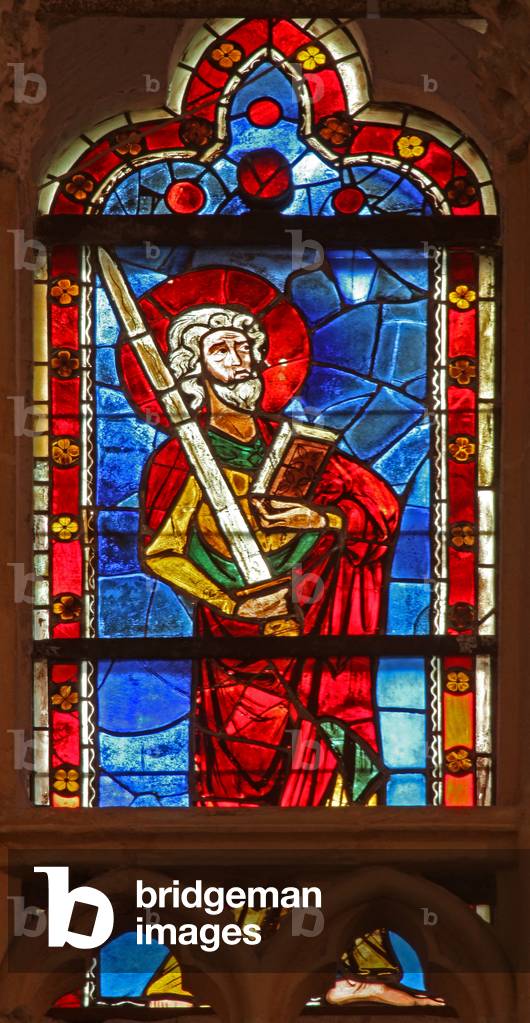 Window w101 depicting St Paul (stained glass)