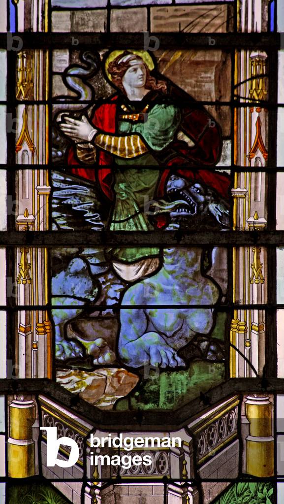 Window w31 depicting St Margaret (stained glass)