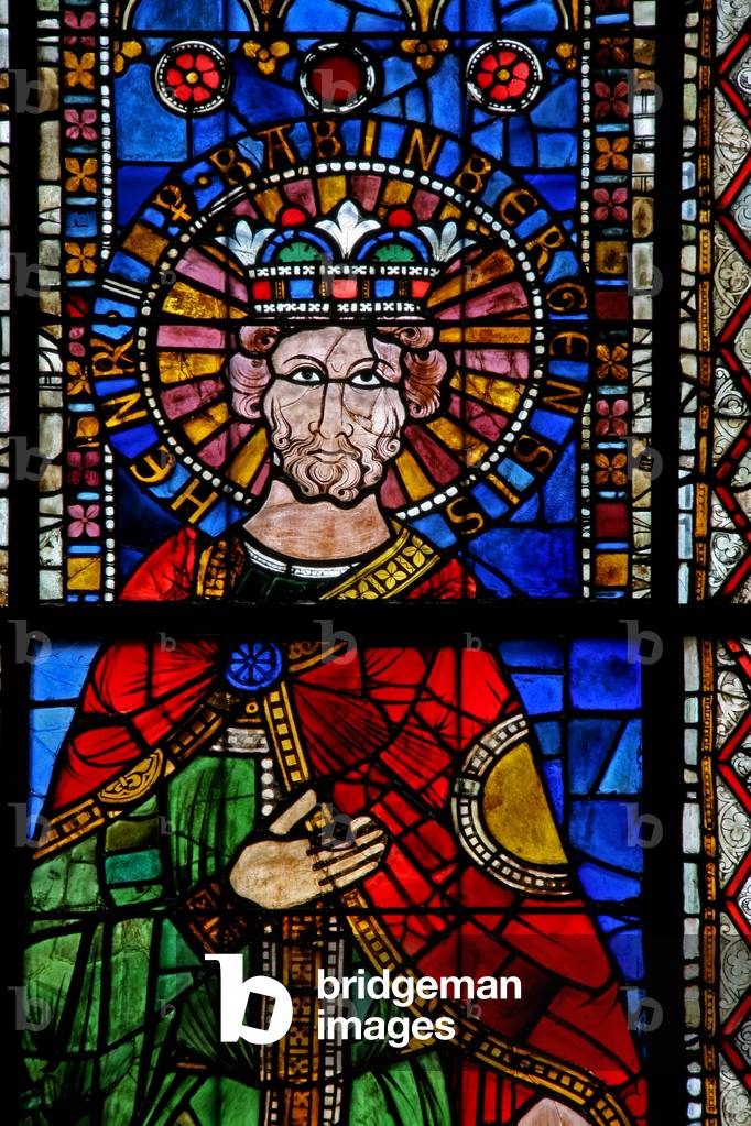 Window w15 depicting Emperor Henry II (stained glass)