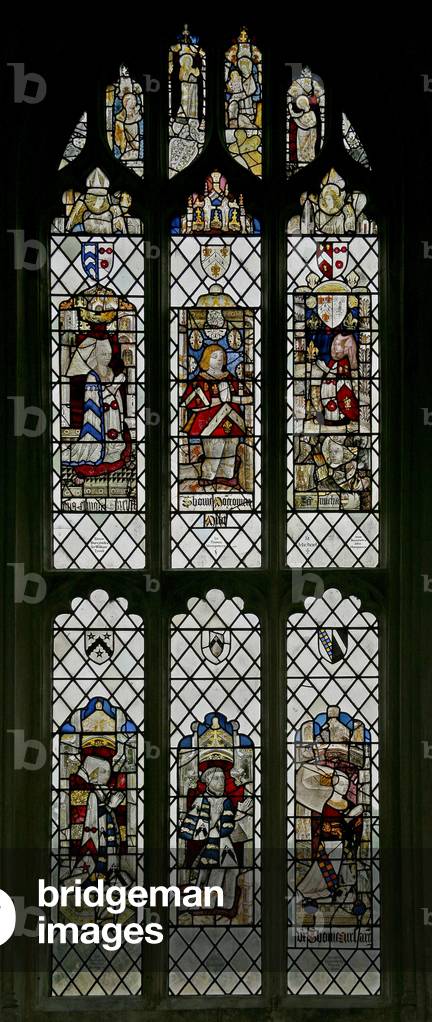 Window w7 depicting second window from the east end of the north aisle (stained glass)