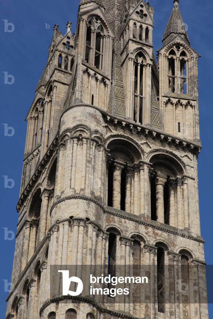 Depicting a view of one of the western towers