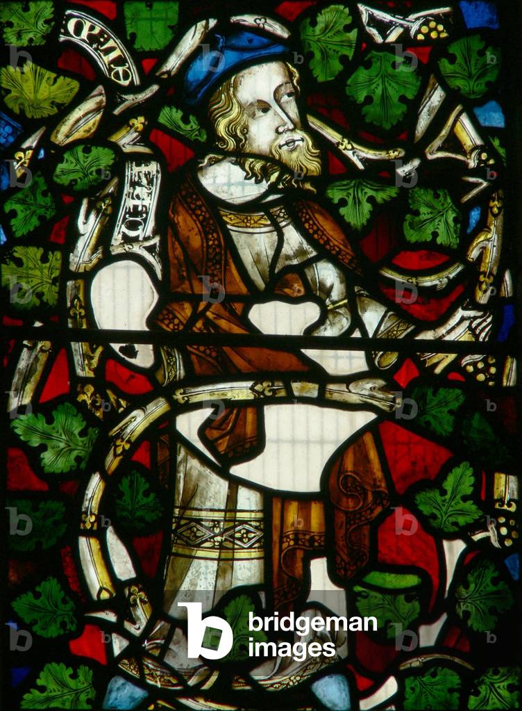 Window Ew depicting Ezekiel (stained glass)