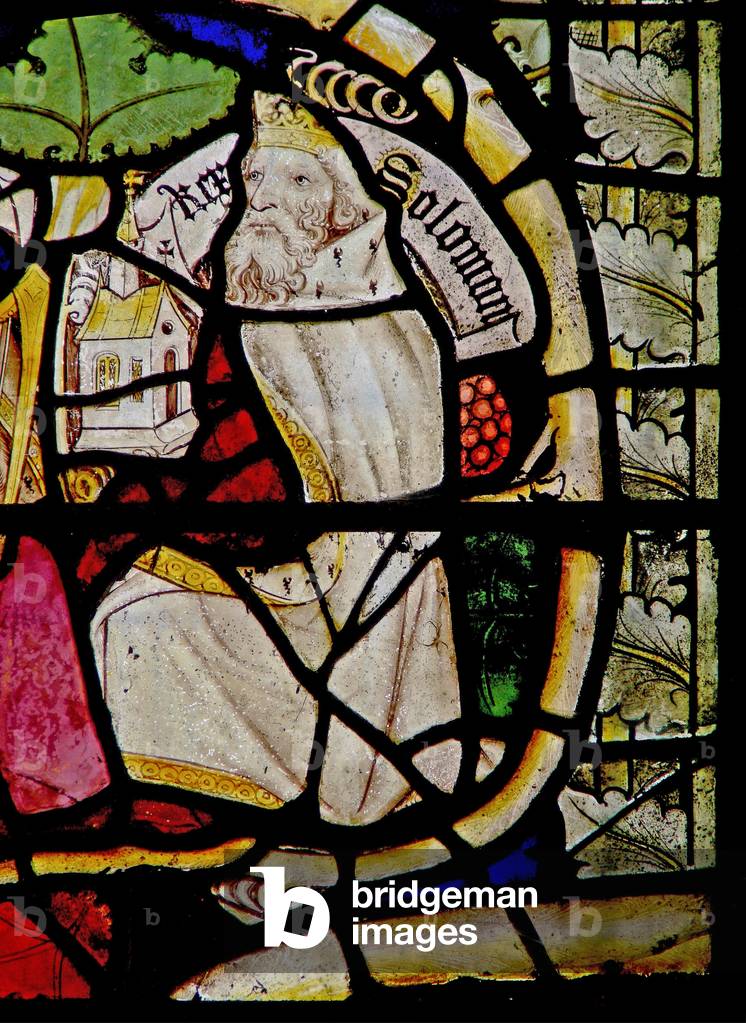 Window Ew depicting Solomon  on the Tree of Jesse (stained glass)
