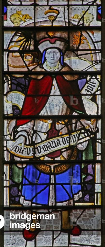 Window w2 depicting a Messenger (stained glass)