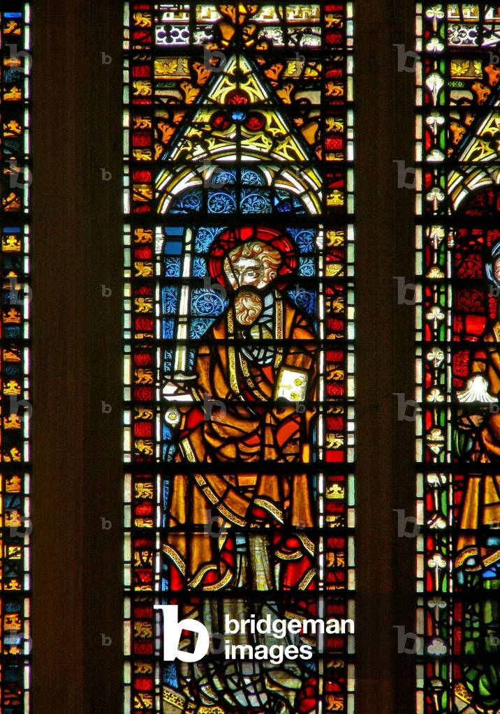Window Ww depicting St Paul? (stained glass)