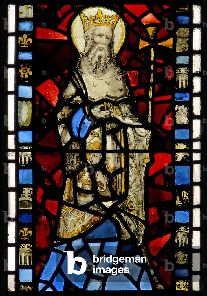 Window Ww depicting St Edward the Confessor (stained glass)