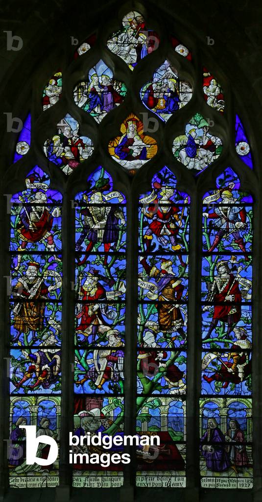 The Tree of Jesse: Jesse, 1557 (stained glass)