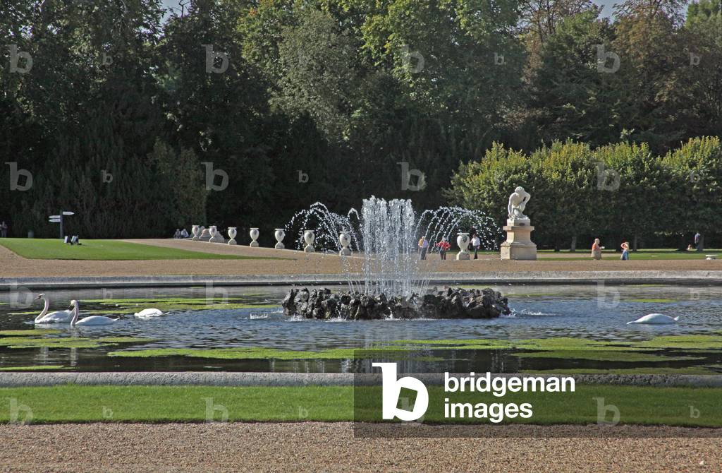 A view of the Chateau: the gardens by Le Notre