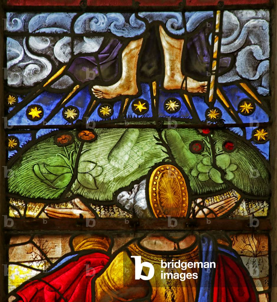 Window depicting the Ascension (stained glass)