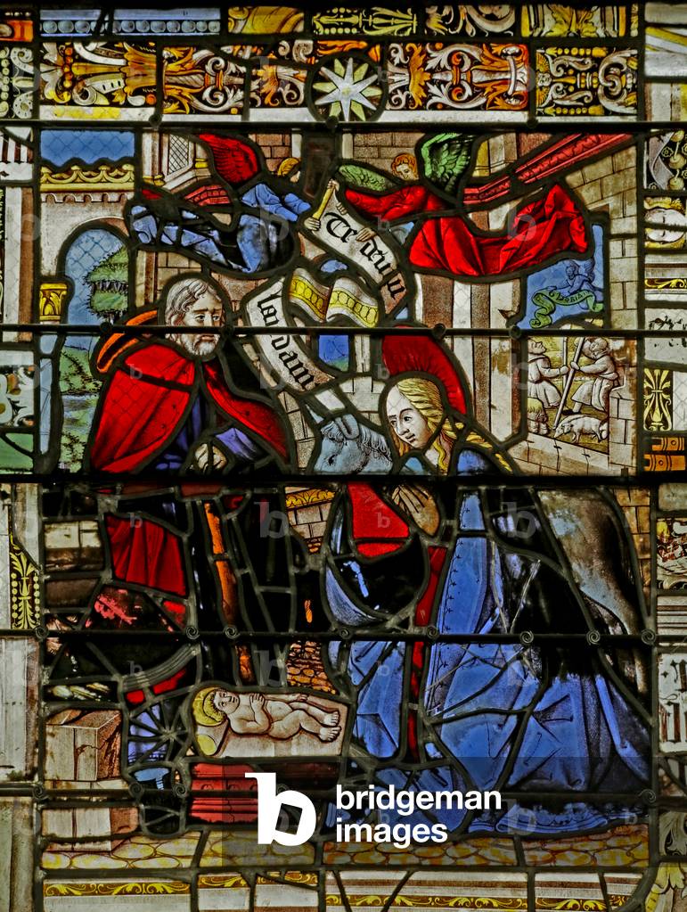 Window depicting the Nativity (stained glass)