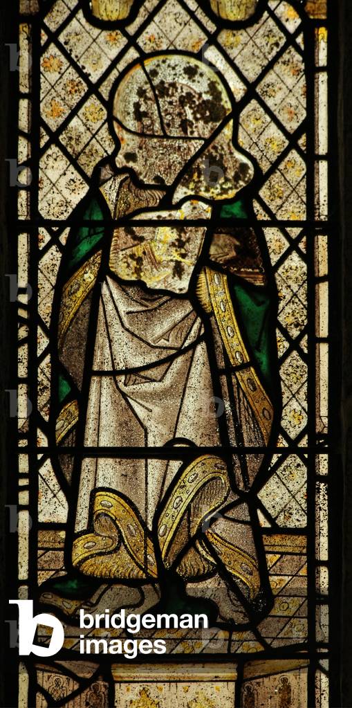 Window n2 depicting St John (stained glass)