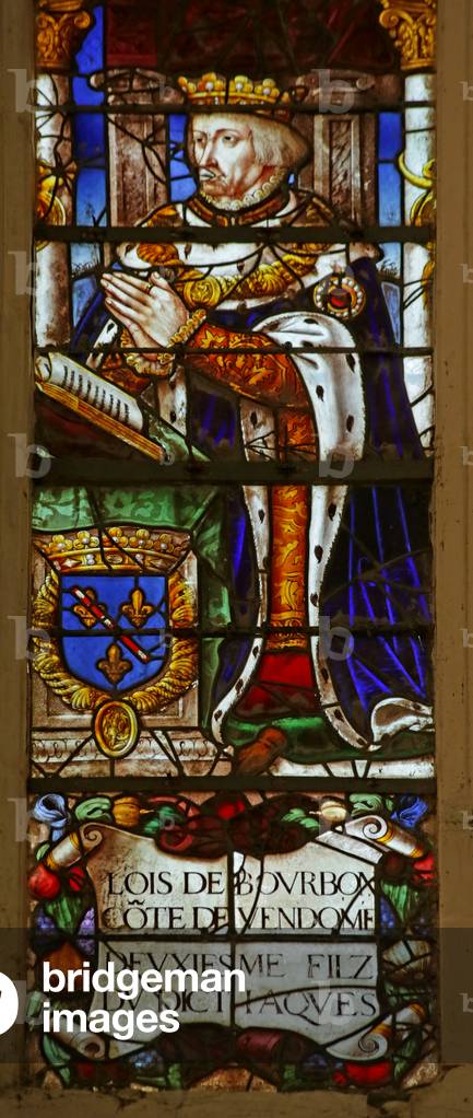 Window depicting Louis de Bourbon-Vendome (stained glass)