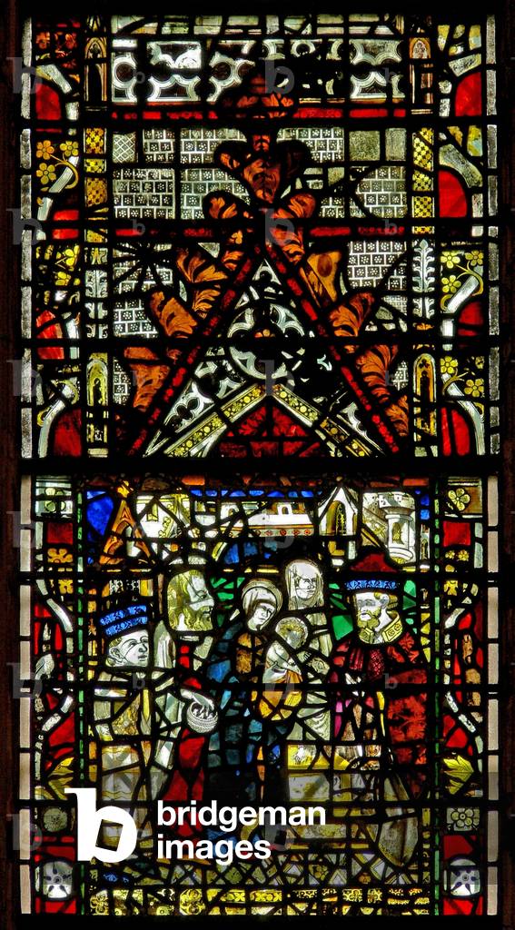 Window w37 depicting the Presentation in the Temple (stained glass)