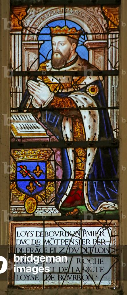 Window depicting Louis de Bourbon-Monpensier (stained glass)