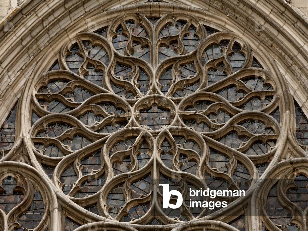 Depicting the north rose window