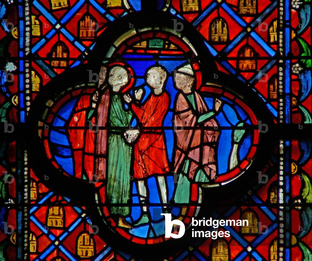 Window w9R  Darius orders Daniel arrest. Dan VI 15 (stained glass)
