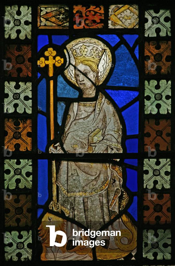 Window Sa depicting St Margaret (stained glass)