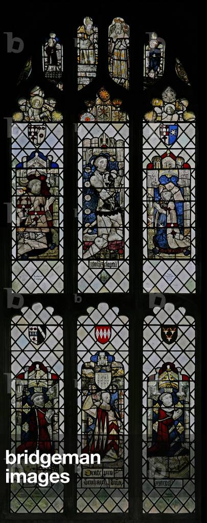 Window w6 depicting the third window from the east end of the north aisle (stained glass)
