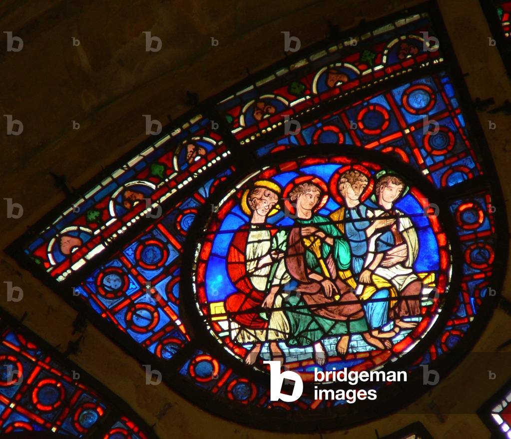 Window Ww depicting four Apostles (stained glass)