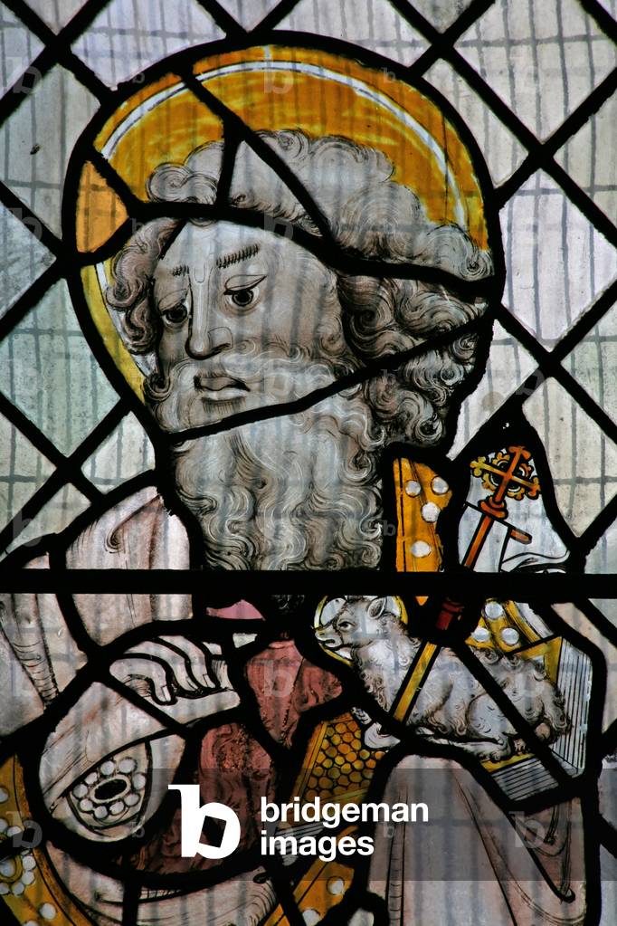 Window W depicting St John the Baptist (stained glass)